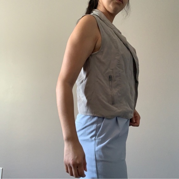 Banana republic  vest size 4 light grey/green - Picture 10 of 12